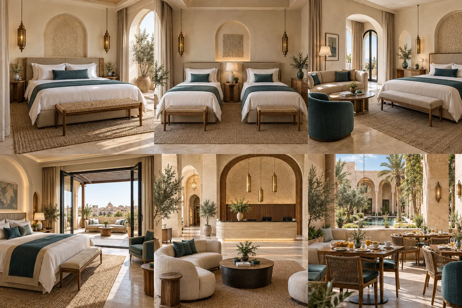 An elegant guest room at NOORÉ