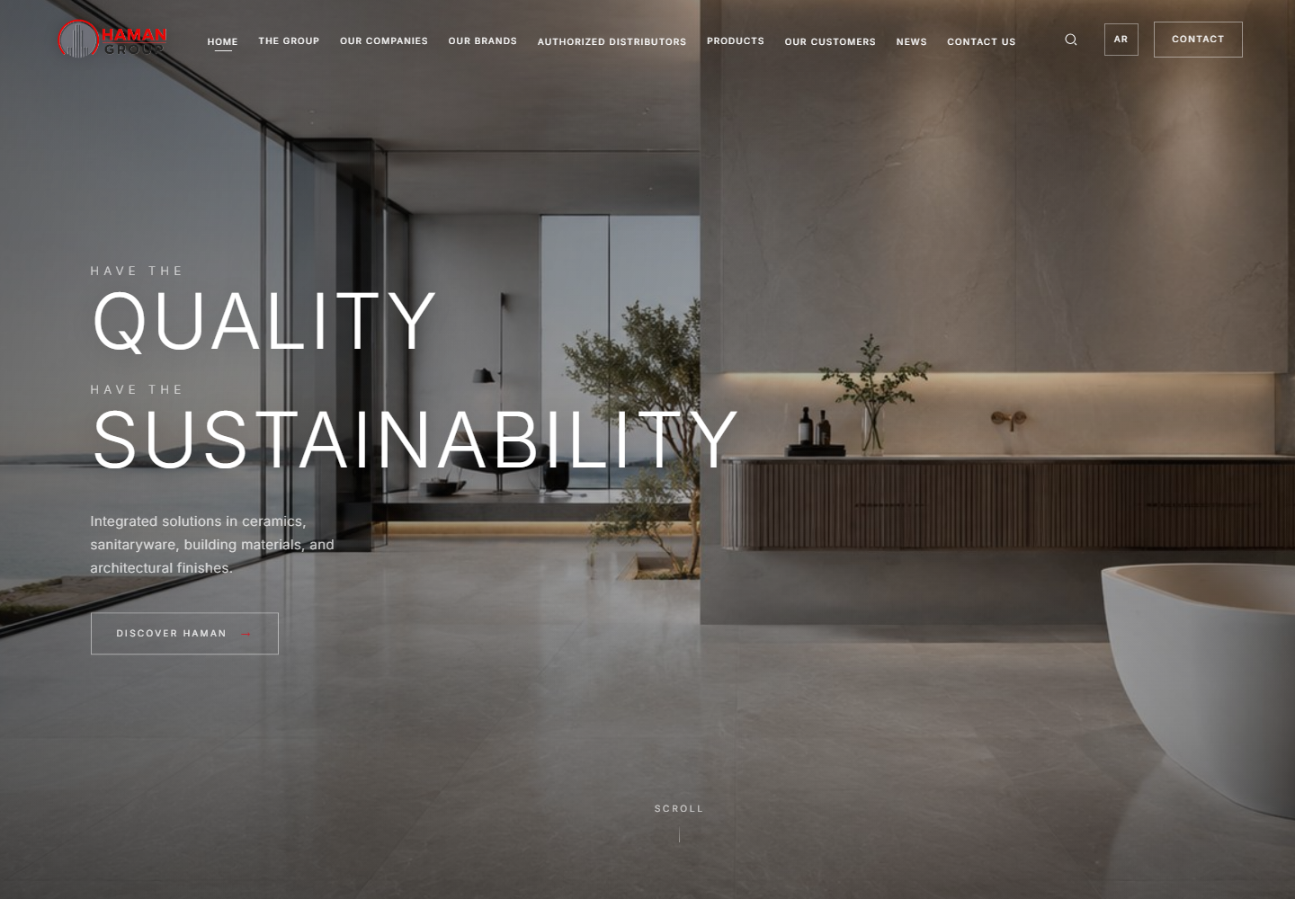 Haman Group — actual website preview